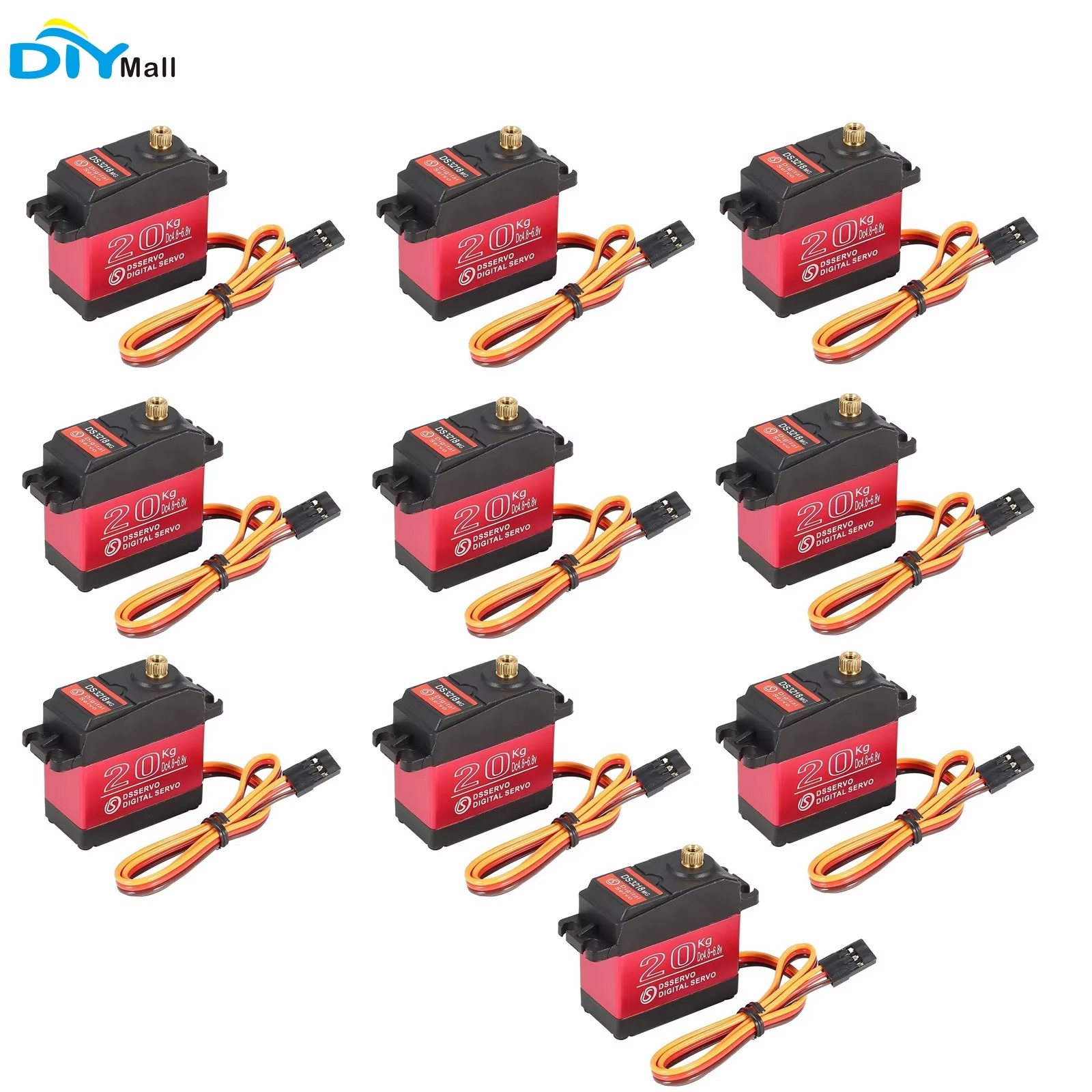 Rc Hobby Shops - 10PCS DS3218 20KG 디지털 서보 고