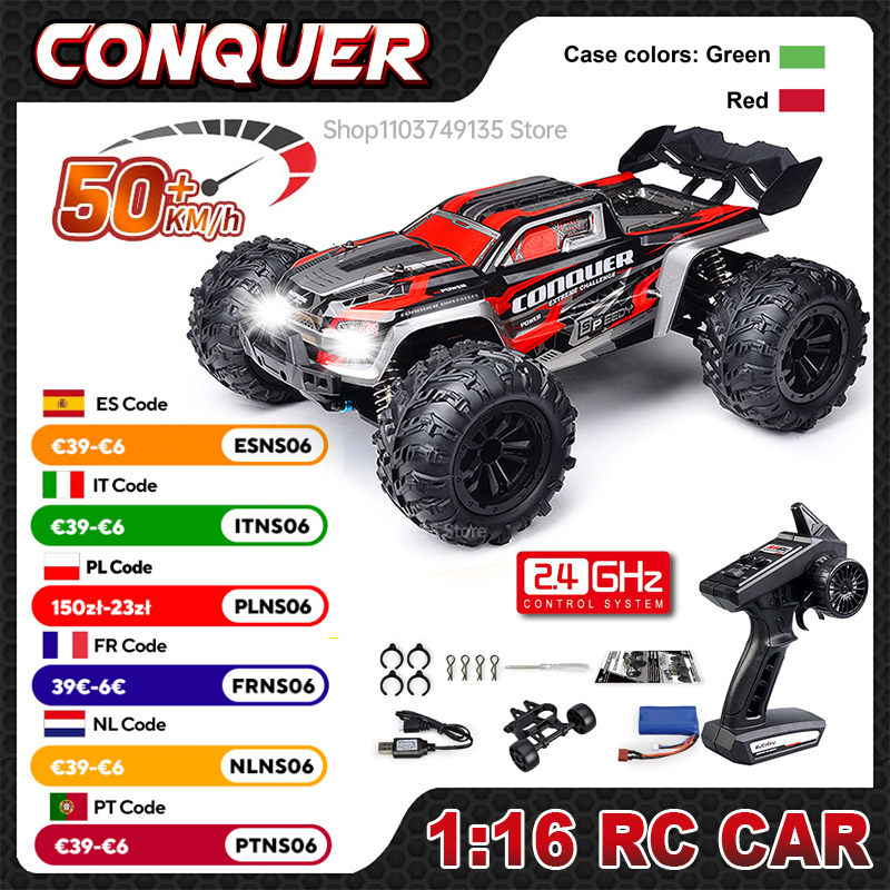WLtoys 1:16 스케일 대형 RC 자동차 50 k - Rc Hobby Grade Truck 리뷰 및 가격